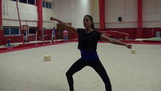 aerobic gymnastics routine تعلم جمباز الايروبيك 25 [upl. by Brittney]