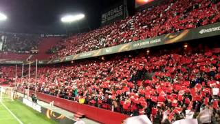 HIMNO COMPLETO SEVILLA  BASILEA OCTAVOS EUROPA LEAGUE [upl. by Thevenot]