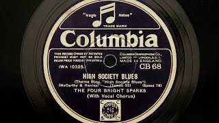 The Four Bright Sparks  High Society Blues 1930 [upl. by Starling]