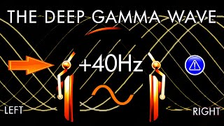 The Deep Gamma Learners Wave  1hr Pure Binaural Beat Session at 40Hz Intervals [upl. by Eynobe]