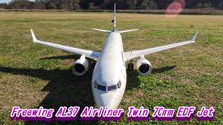 Rolls loops inverted flights and knife edges⁉ Freewing AL37 Airliner Twin 70mm EDF Jet [upl. by Horn]