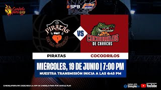 CIRCUITO OFICIAL 🏀🐊 19062024  PIRATAS DE LA GUAIRA VS COCODRILOS DE CARACAS  SPB 2024 [upl. by Haveman]