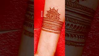 Bridal mehndi design for wedding 2024Simple front hand mehndi howtomakemehndidesign mehndi [upl. by Lebatsirc]