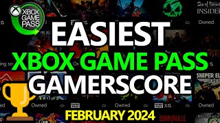 Easiest Xbox Game Pass Games for Gamerscore amp Achievements  Updated for February 2024 [upl. by Brier16]