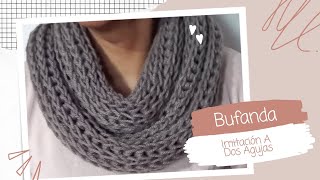 🔴WAOOO😱Todas mis AMIGAS quedaron encantadas con esta BUFANDA a CROCHET imitación a DOS AGUJAS 🧶 [upl. by Hewitt]