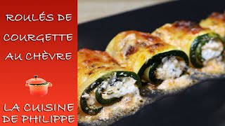 Roulés de courgette au chèvre [upl. by Natsirc235]