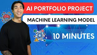 AI Portfolio Project  I built a MACHINE LEARNING MODEL using AI in 10 MINUTES [upl. by Qulllon]