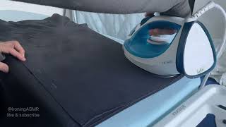 2 ASMR ironing with hot steam burst ironingasmr steamiron [upl. by Dorolice]