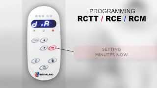 How to program RCTT RCE RCM Haverland Electric Radiators [upl. by Arihat]