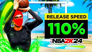 I Found the FASTEST Jump Shot on NBA 2K24 VERY FAST  100 PURE GREEN WINDOW [upl. by Yssirk97]