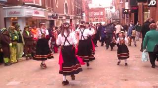 Briggate dance Chandos Five at Great Yorkshire Morris Equinox tour [upl. by Guenzi35]