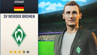 I Rebuild Werder Bremen With Miroslav Klose [upl. by Kreindler]