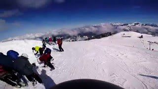 Niederau 032016 Skiing down Blue 21 and Red 23 [upl. by Doi]