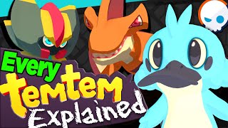 Explaining EVERY Temtem  Gnoggin  Temtem Etymology Temtem Origins 🐒🐢🐙 [upl. by Inahet]