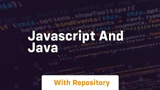 Javascript and java [upl. by Bennir]