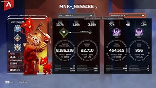 Bloodhound Heirloom290 legendary S4 to s12 BP  Max  4x Animated Master rankSkinsbadges video [upl. by Helfant]