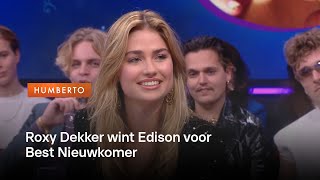 Roxy Dekker wint Edison Beste Nieuwkomer Holy shit ouwe  Humberto [upl. by Eintruoc]