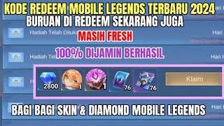 TERBARU KODE REDEEM ML  KODE REDEEM MOBILE LEGENDS HARI INI REDEEMCODE MLBB UPDATE SEPTEMBER 2024 [upl. by Aramal573]