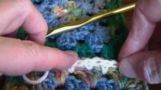 Joining Squares Flat Single Crochet [upl. by Ahsirat]