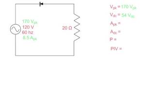 Half Wave rectified circuit [upl. by Valaria340]