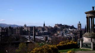 Dugald Stewart Monument Calton Hill Edinburgh Scotland [upl. by Hsivat]