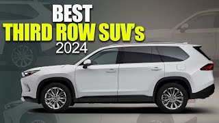 BEST 3 Row SUVs You Can Buy For 2024  Best 7 Seater SUVs For Reliability amp Value [upl. by Merv981]