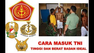 BERAT BADAN IDEAL MASUK TNI [upl. by Ainollopa491]