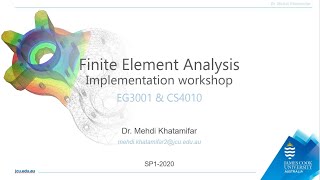 Finite element analysis implementation 51 [upl. by Schulman]