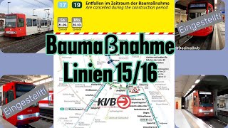 Doku  Baumaßnahme Linien 1516  Stadtbahn Köln [upl. by Cj556]