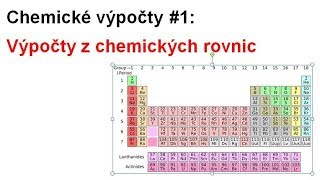 Chemické výpočty 1 Výpočty z chemických rovnic [upl. by Orferd972]