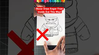 Never Draw Anger THIS Way 😡 Inside Out art insideout2 shorts [upl. by Karrie9]