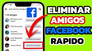 ❌Como ELIMINAR VARIOS Amigos de FACEBOOK a la Vez 2024🗑️ [upl. by Lunna]