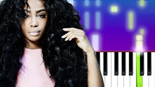 SZA  Supermodel Piano tutorial [upl. by Corkhill]