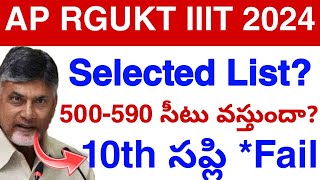 Ap Rgukt IIIT Good News🥳 Selected List  Rgukt iiit Latest Update 2024💯 [upl. by Pfeifer96]