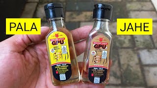 Review Minyak Urut GPU Caplang Aroma Pala vs Jahe Liniment Oil [upl. by Noired]