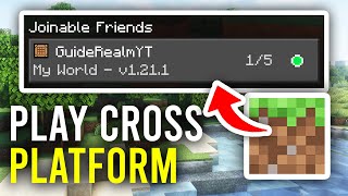 How To Play Minecraft Cross Platform PC Consoles Mobile  Full Guide [upl. by Moureaux]