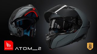 MT Helmets  Atom 2 SV  Modular helmet  2206 State of the Art [upl. by Namyl]