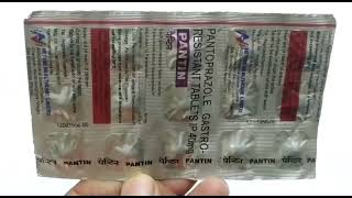 Pantin Tablet  Pantoprazole Gastro Resistant Tablet ip 40 mg  Pantin Tablet Uses Review Hindi [upl. by Clance]