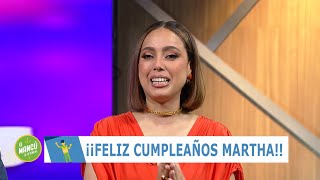 El Mangú de la Mañana  Martha Cabral recibe felicitaciones de sus hijos y compañeros [upl. by Eirised]