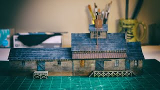 Sunrise Feed Mill from WalthersCornerstone build in HO Scale [upl. by Klemperer]