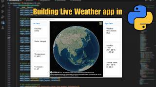 Building a Live Weather App in Python with RealTime API Data [upl. by Alethea]