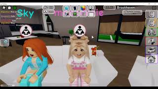 Role playing as Mackenzie and sky in Roblox with my bestie [upl. by Eelyram823]