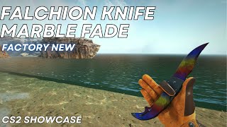 Falchion Knife Marble Fade  CS2 Skin Showcase 953 [upl. by Atiker]