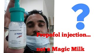 Propofol anesthesia propofol injection in Hindi propofol and magic milk sedation [upl. by Placia]