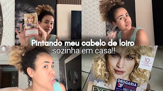 PINTANDO MEU CABELO DE LOIRO EM CASA SEM DESCOLORIR [upl. by Hanoy]