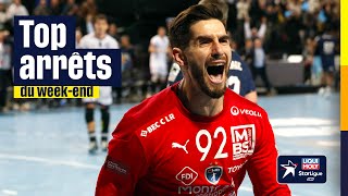 HANDBALL  LA GRANDE CLASSE DE RÉMI DESBONNET 🔥⎮ Le top arrêts du weekend LiquiMolyStarLigue [upl. by Aratak]