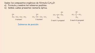 Acceso25 UNED 2011 Isómeros del C4H10O [upl. by Dicks]