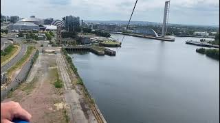 Spifox raises more than £70k with Zip Slide Across The Clyde [upl. by Rednasyl]