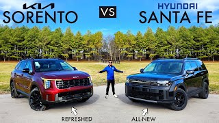 VALUE KINGS  2024 Hyundai Santa Fe vs 2024 Kia Sorento Comparison [upl. by Liatrice845]