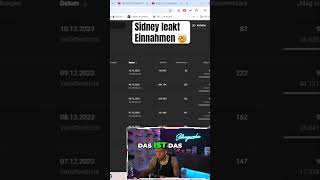 Wie heftig sind die Einnahmen‼️ sidneyeweka leak einnahmen youtube twitch [upl. by Neih]